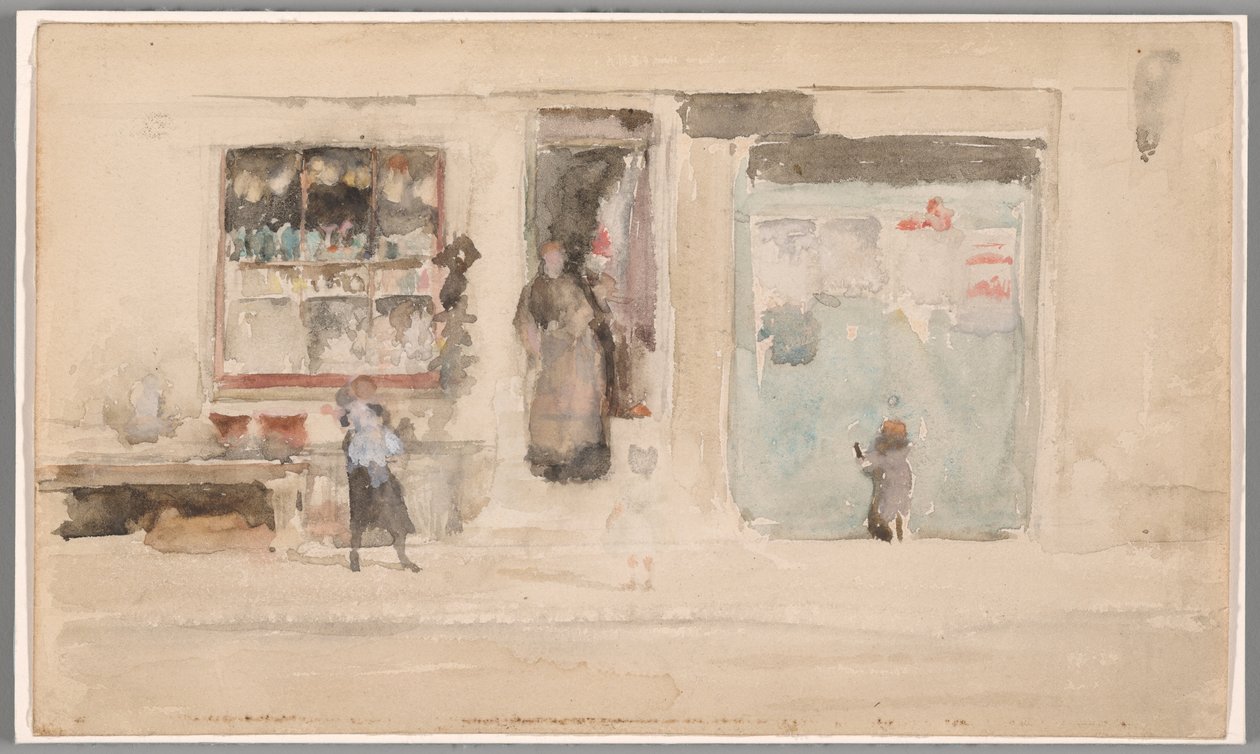 Chelsea Shop af James McNeill Whistler