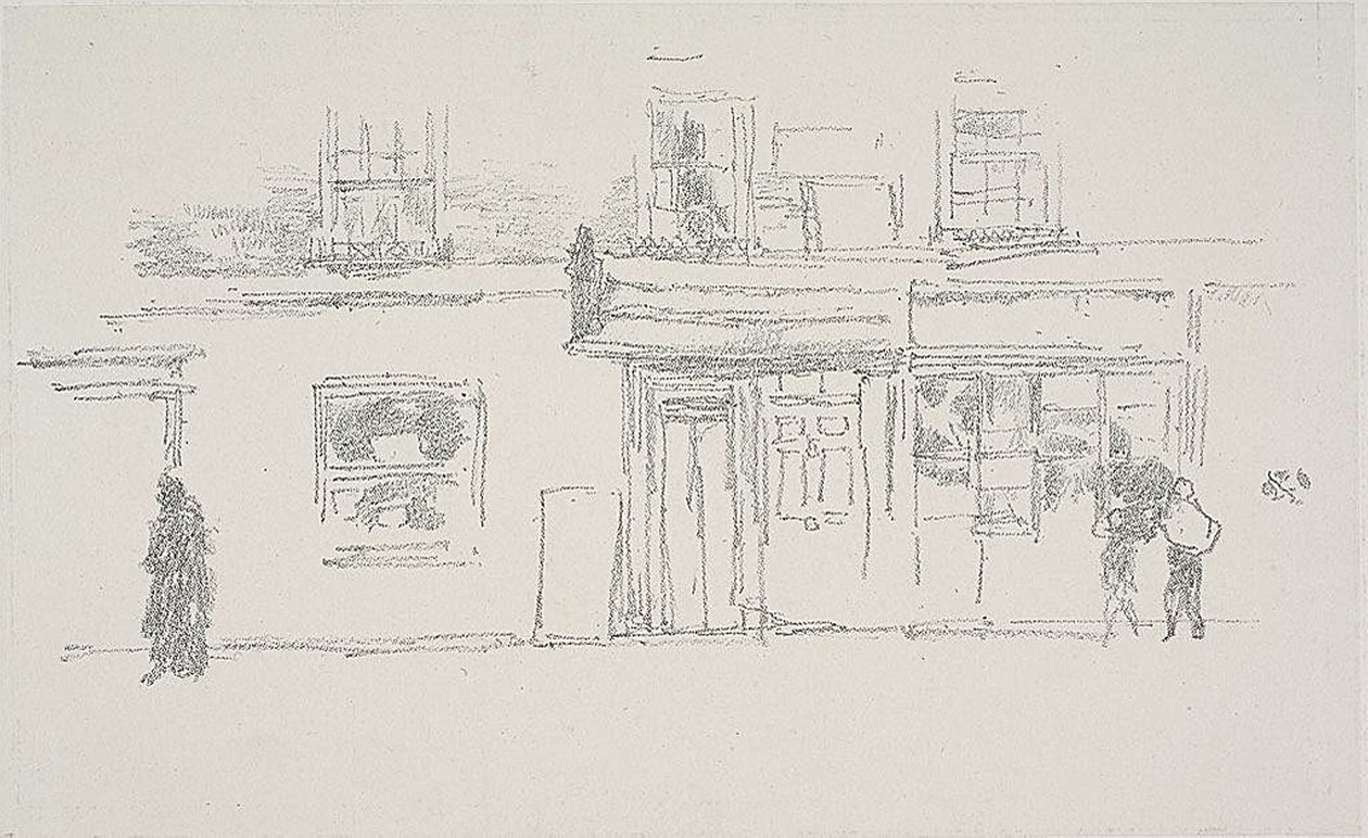 Chelsea butikker af James Abbott McNeill Whistler