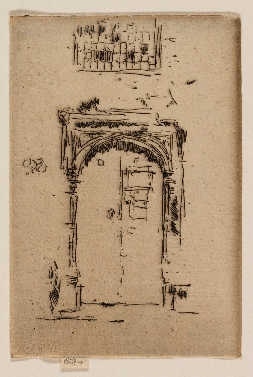 Church Doorway, Edgware Impression: Art Institute of Chicago Art Institute of Chicago (1924.659)Church Doorway, Edgware af James Abbott McNeill Whistler