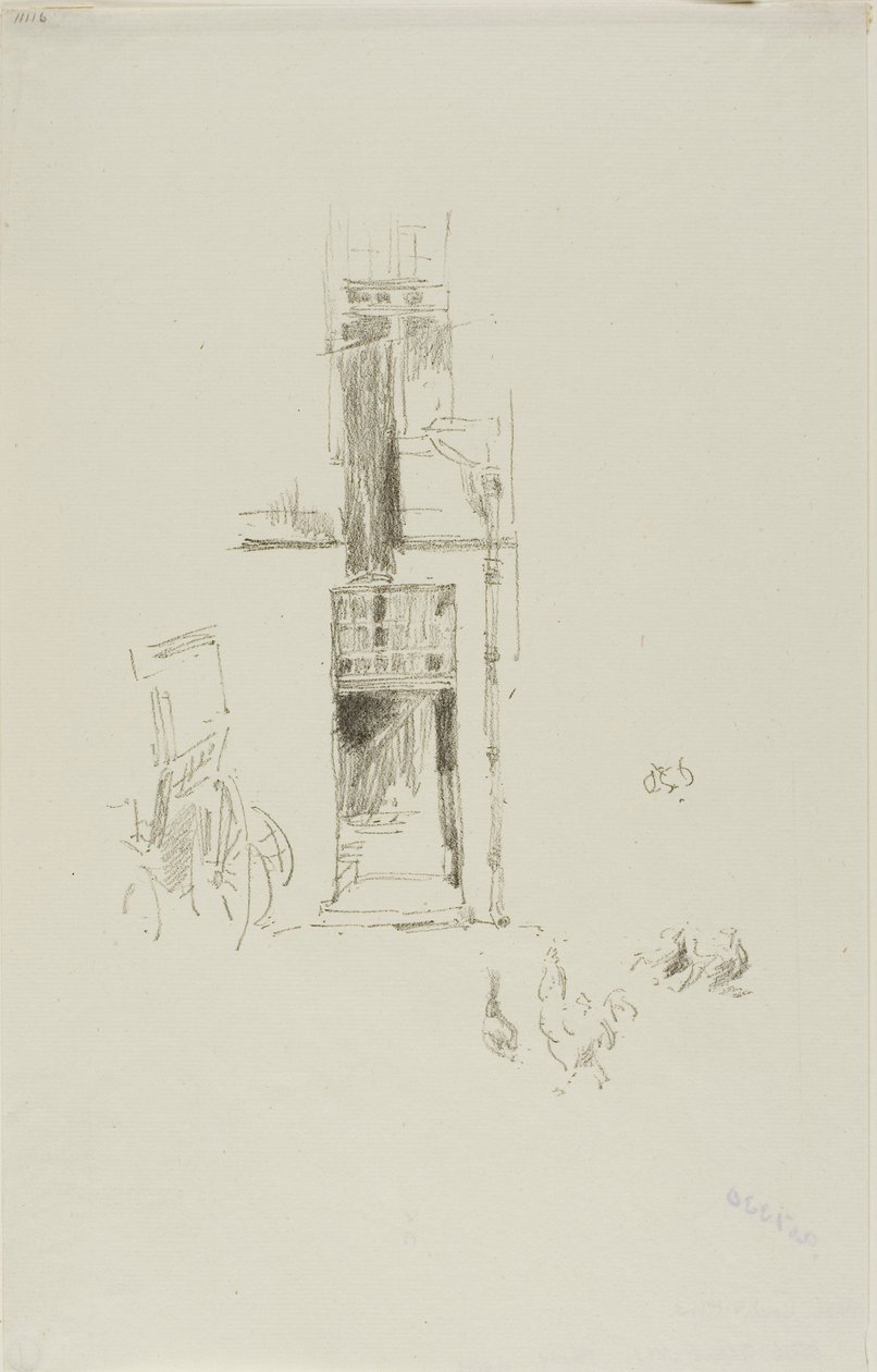 Haner og høns, Hôtel Colbert af James McNeill Whistler