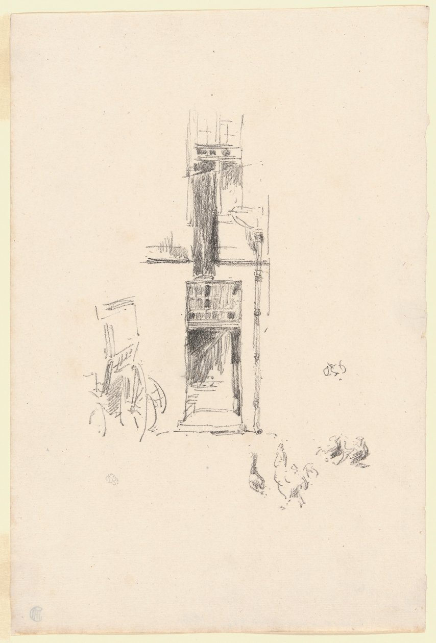 Haner og høns, Hôtel Colbert af James McNeill Whistler