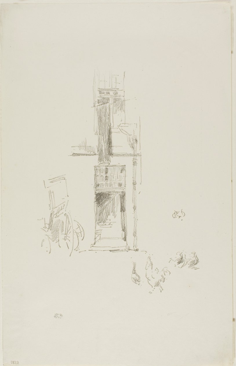 Haner og høns, Hôtel Colbert af James McNeill Whistler