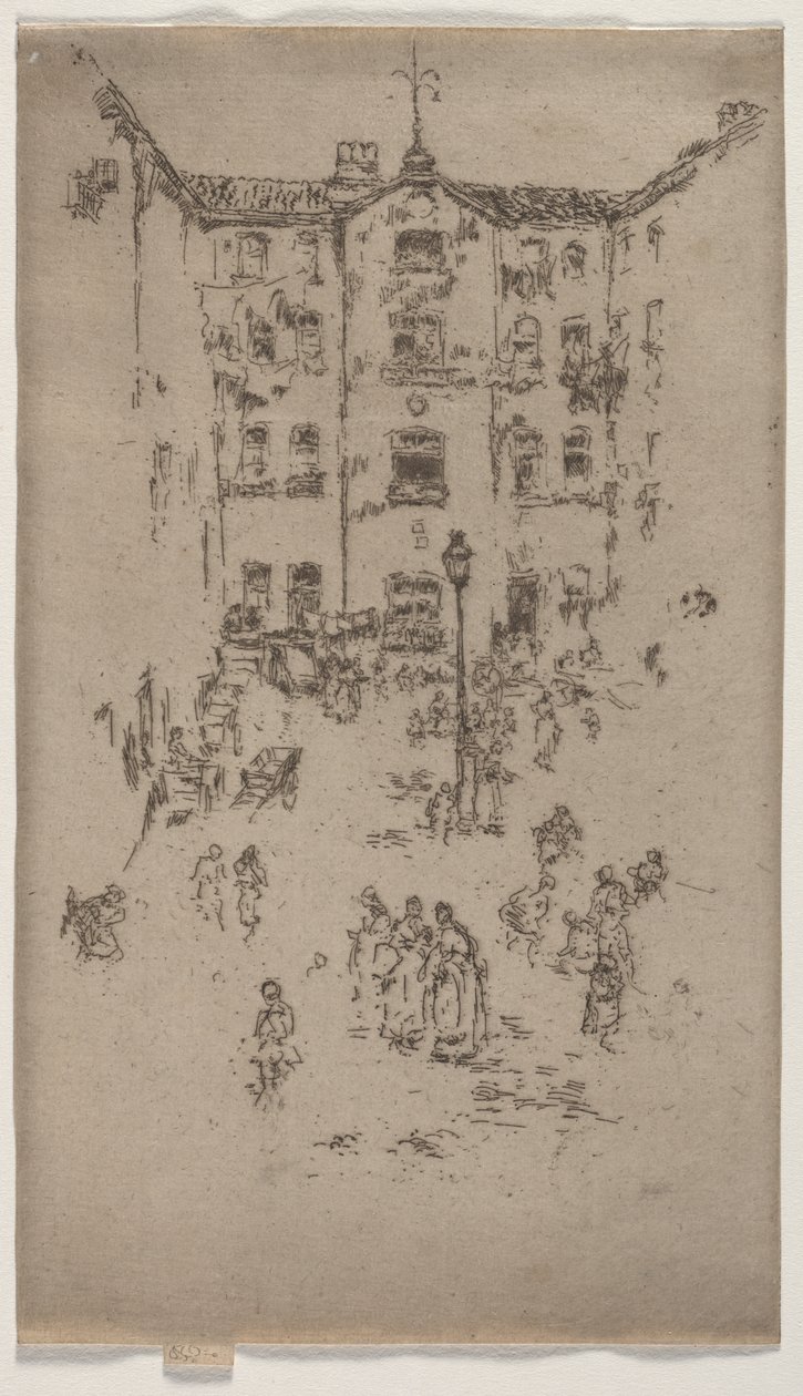 Gårdhave, Bruxelles af James McNeill Whistler