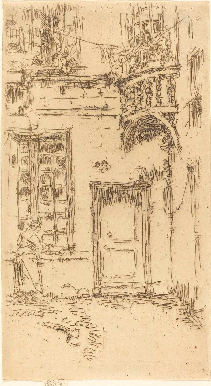 Gårdhave, Rue P.L. kurer af James Abbott McNeill Whistler