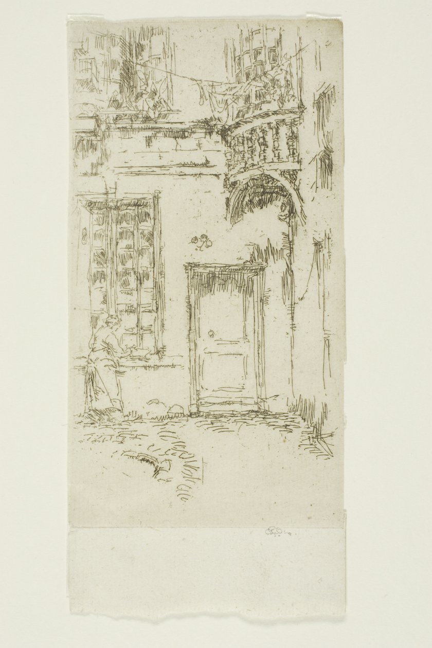 Gårdsplads, Rue P. L. Courier, Tours af James Abbott McNeill Whistler