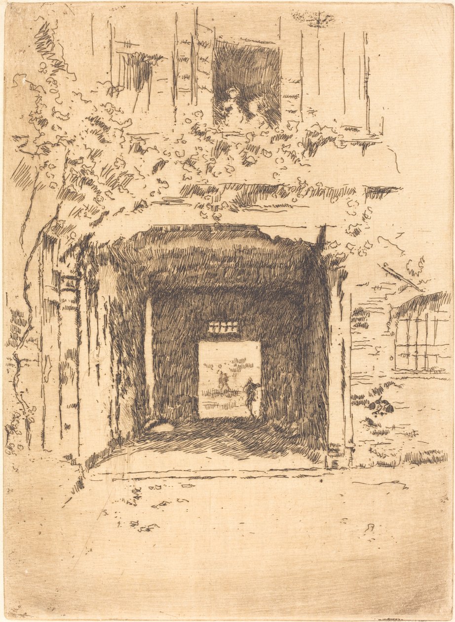 Døråbning og Vine af James Abbott McNeill Whistler