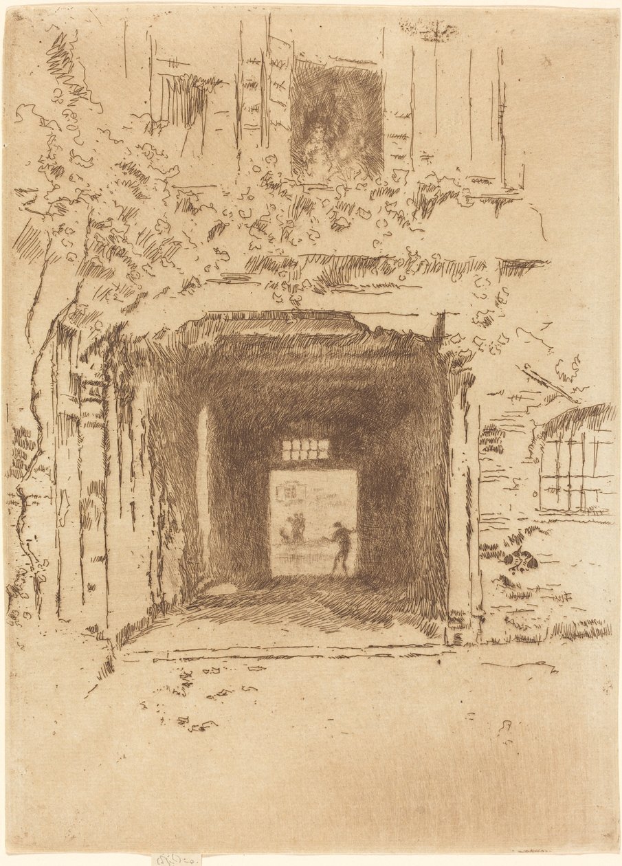 Døråbning og Vine af James Abbott McNeill Whistler