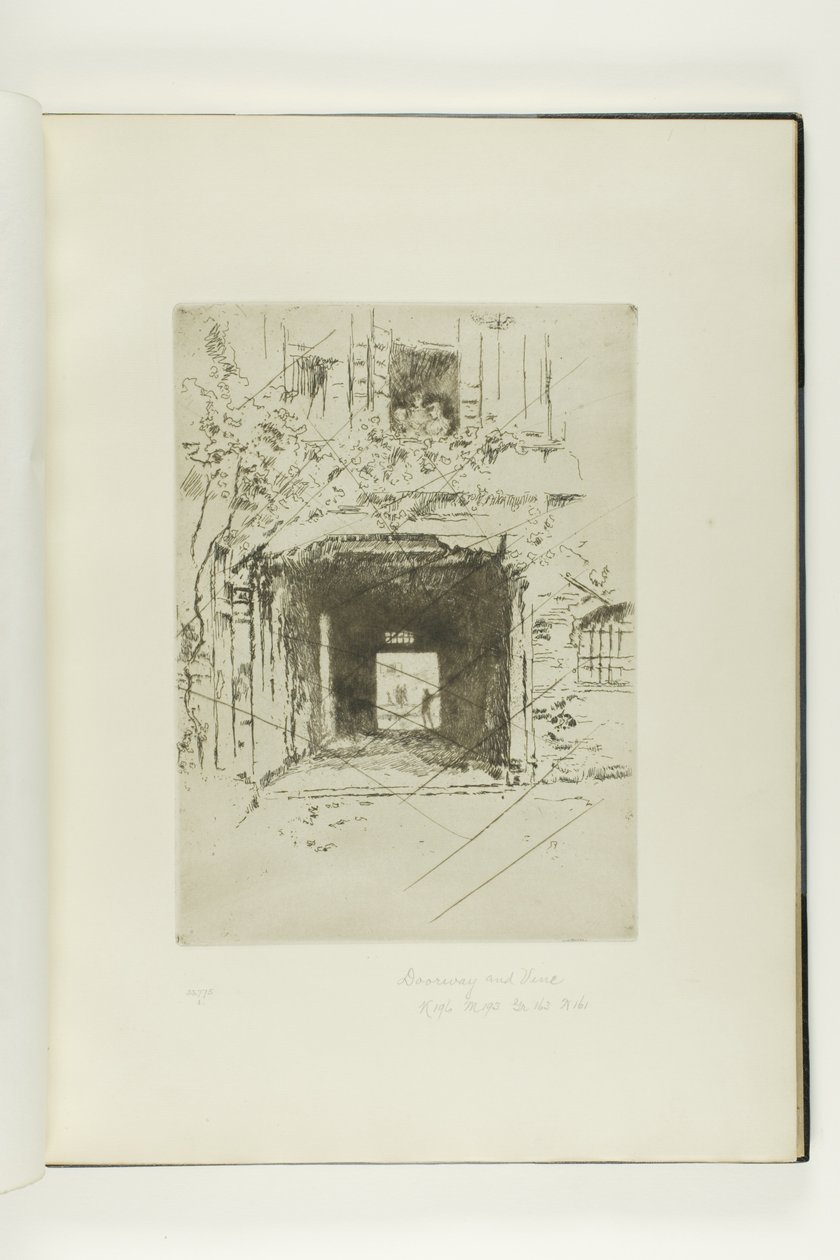 Døråbning og vinranke af James McNeill Whistler