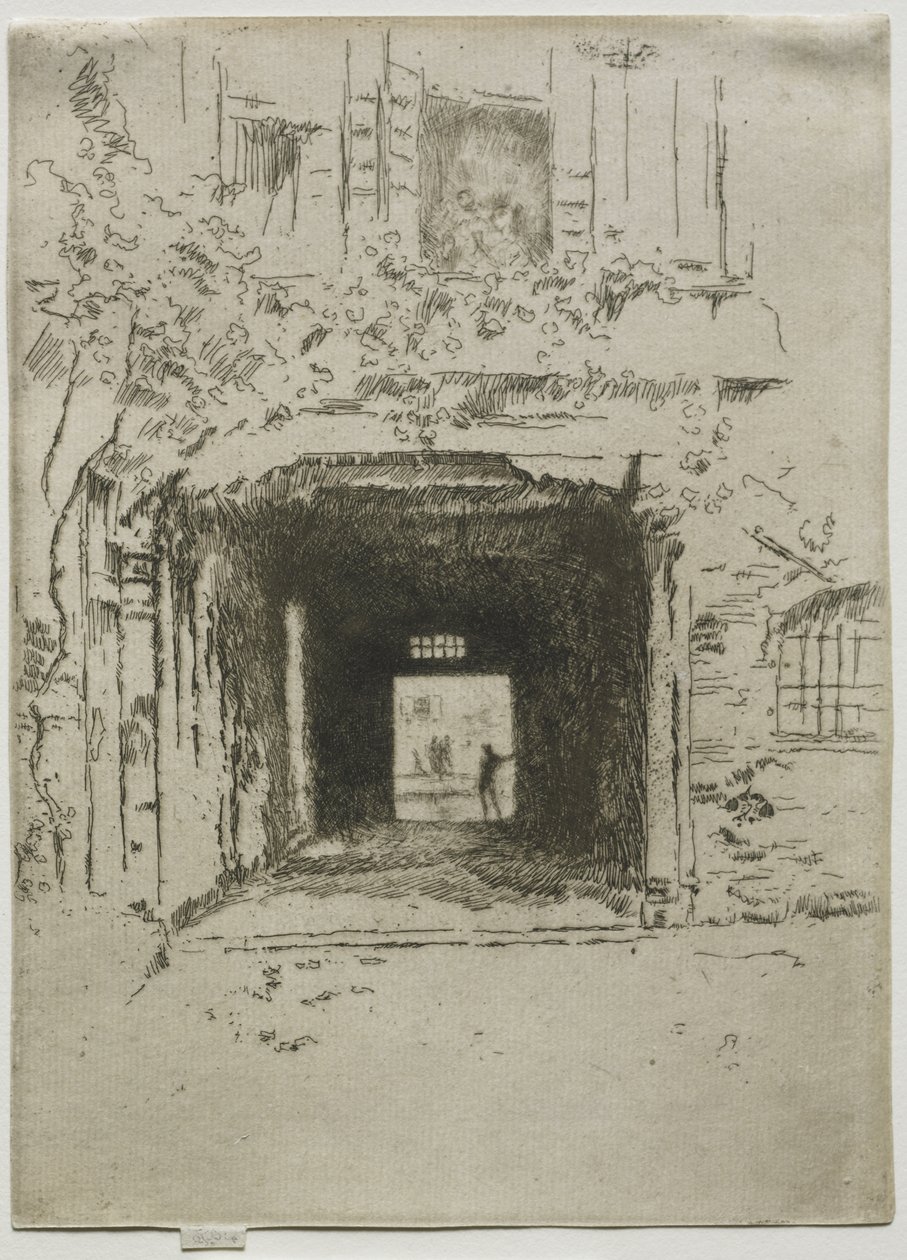 Døråbning og vinranke af James McNeill Whistler