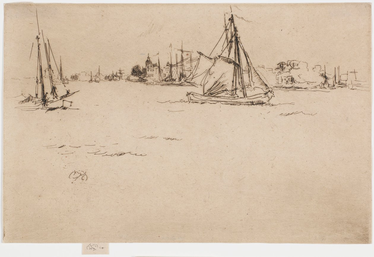 Dordrecht af James Abbott McNeill Whistler