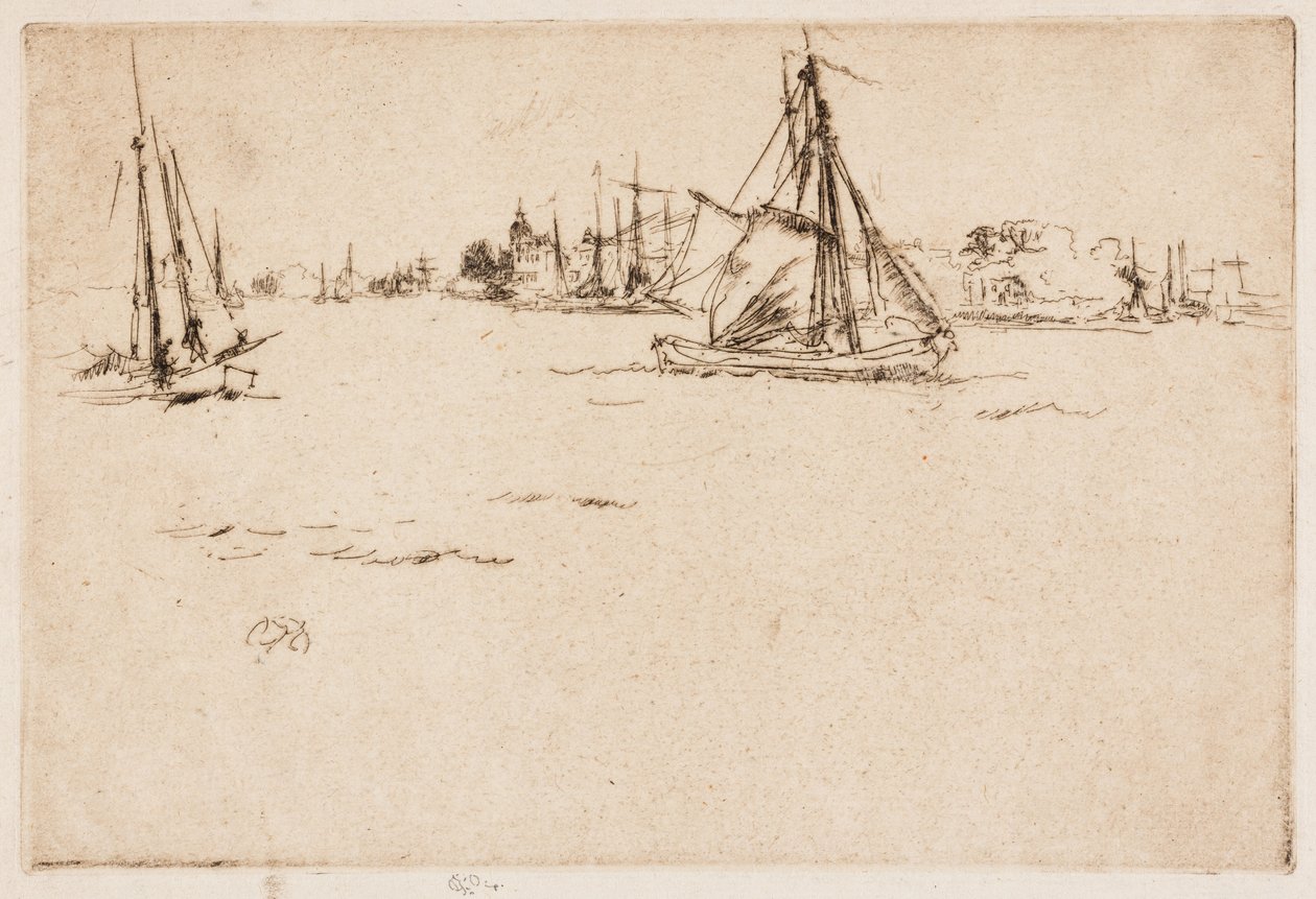 Dordrecht af James Abbott McNeill Whistler