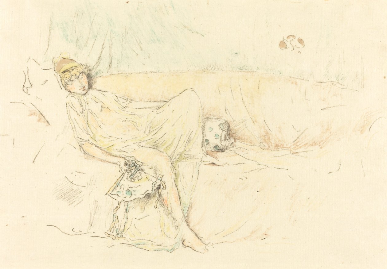 Draperet figur, liggende af James Abbott McNeill Whistler
