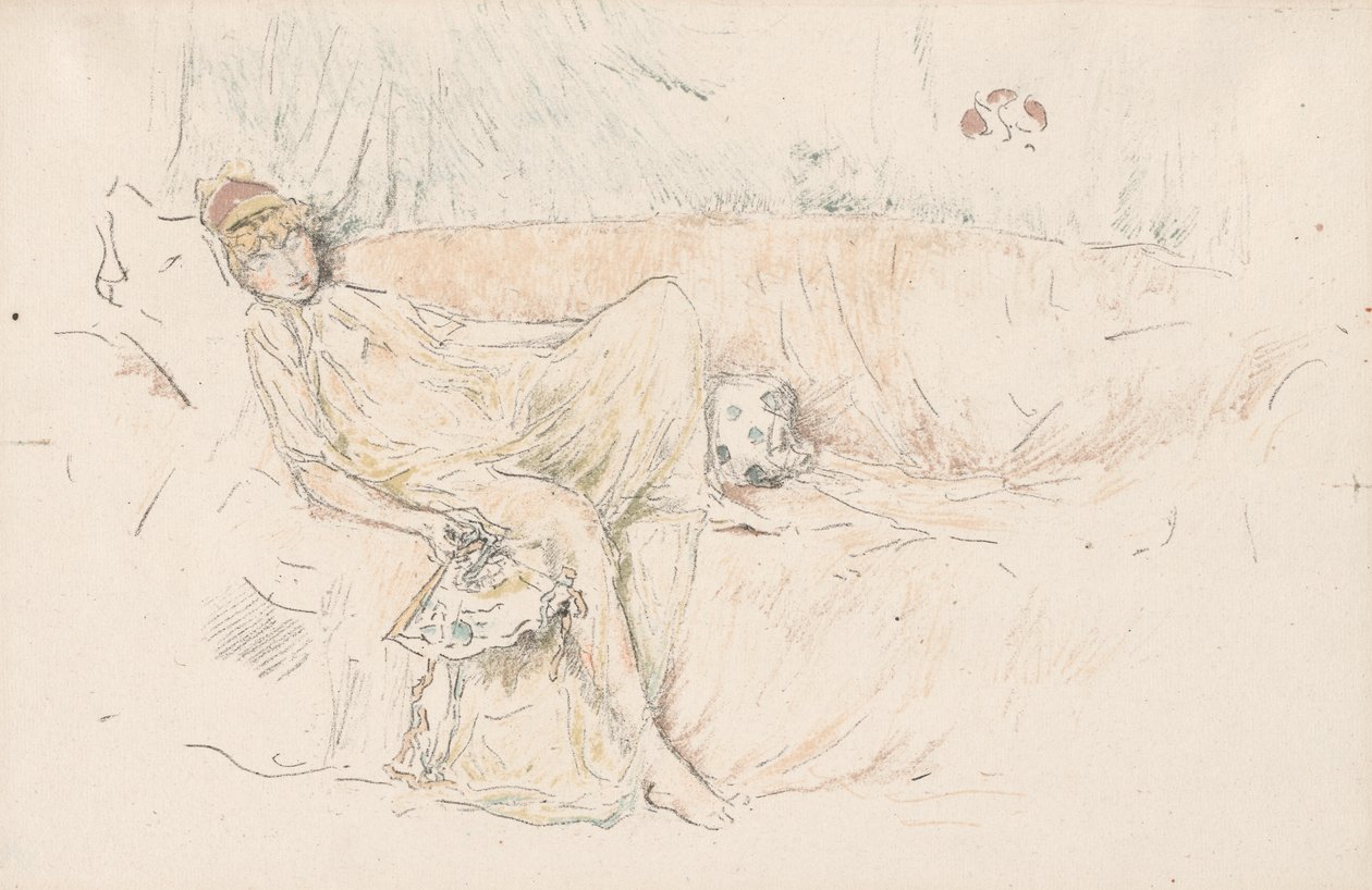 Draperet figur, liggende af James McNeill Whistler