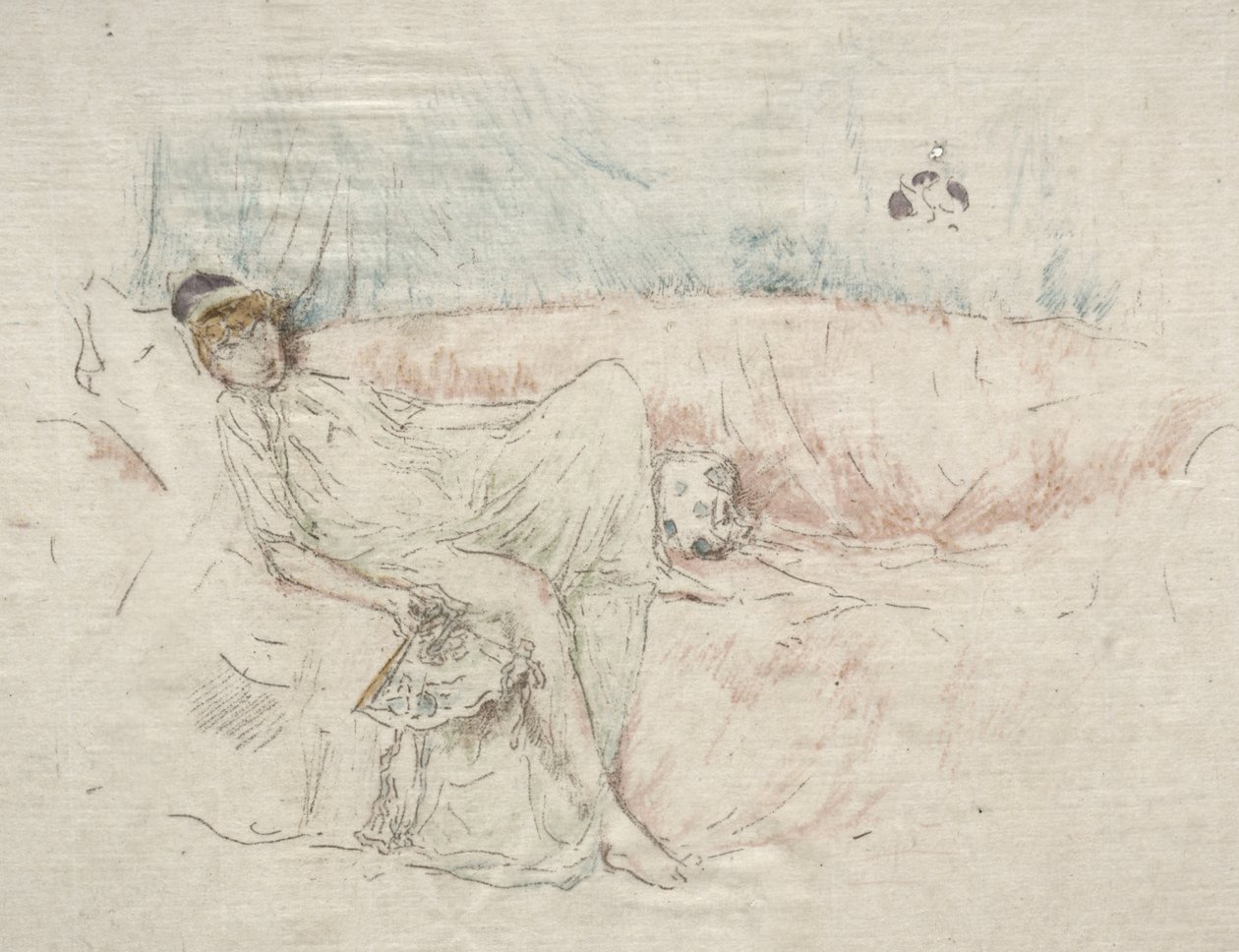 Draperet, liggende figur af James McNeill Whistler