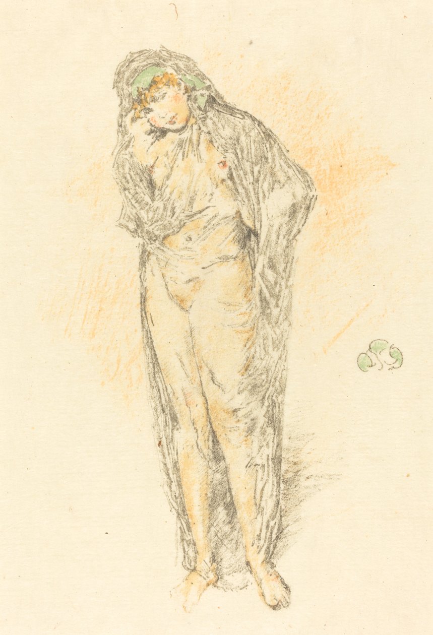 Draperet figur, stående af James Abbott McNeill Whistler