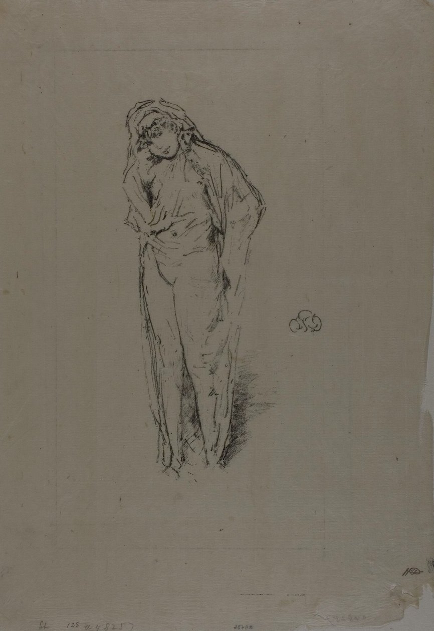 Draperet figur, stående af James Abbott McNeill Whistler