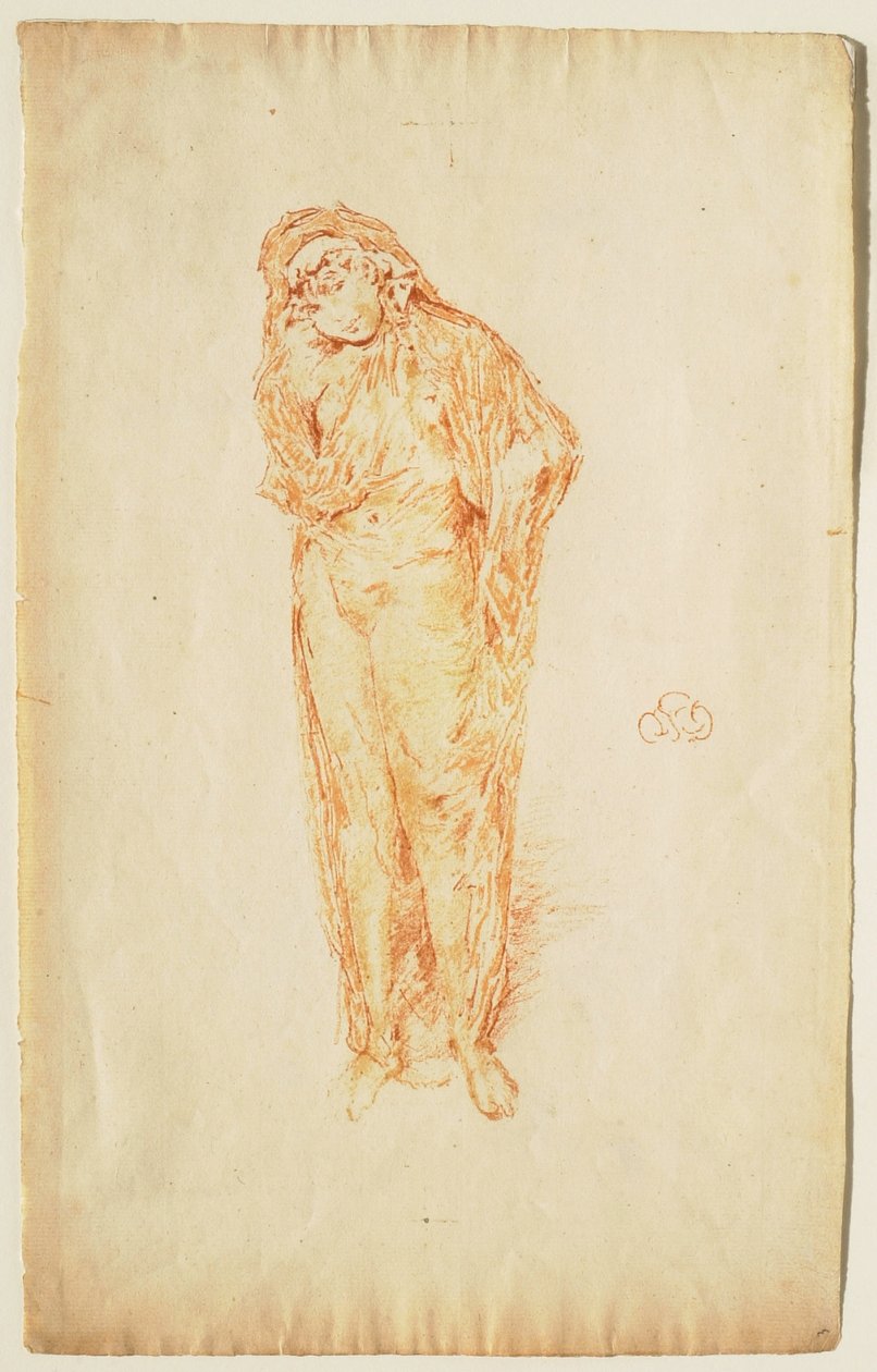Draperet stående figur af James McNeill Whistler