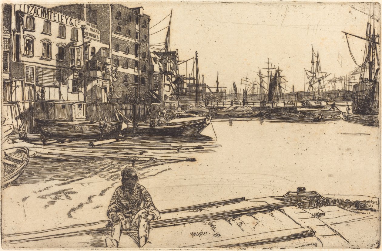 Eagle Wharf af James Abbott McNeill Whistler