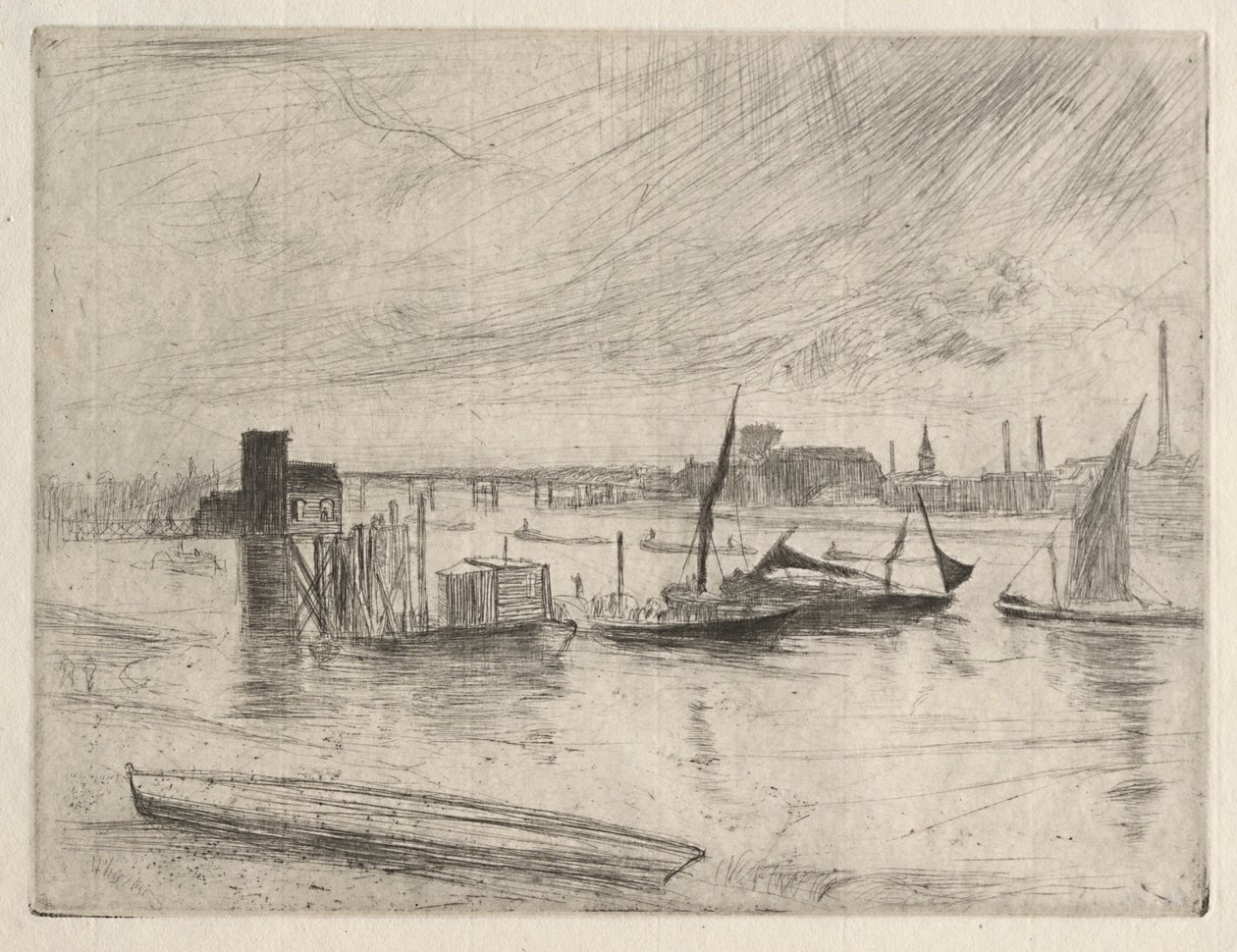 Tidlig morgen i Battersea af James McNeill Whistler