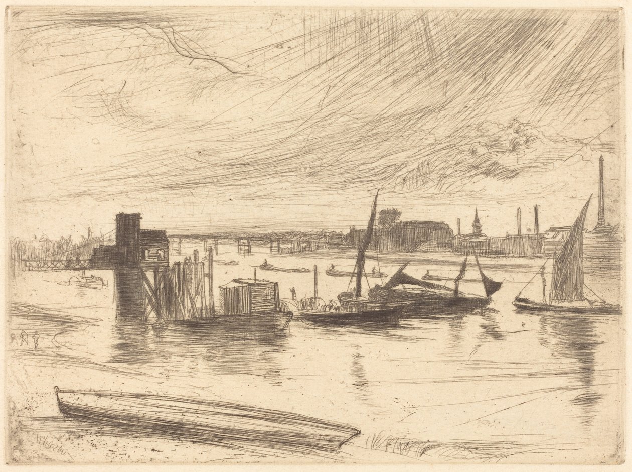 Tidligt om morgenen, Battersea af James McNeill Whistler