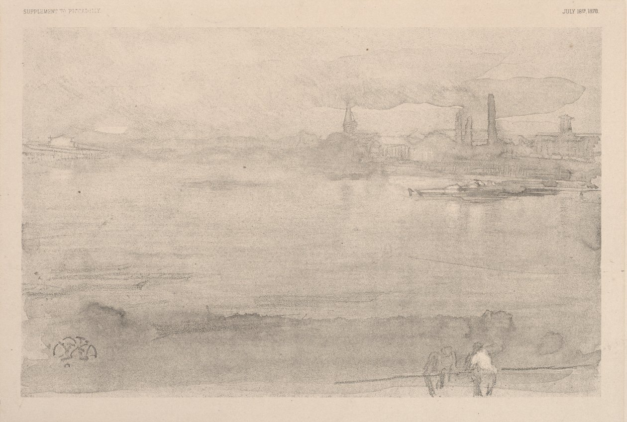 Tidlig morgen: Themsen ved Battersea af James McNeill Whistler