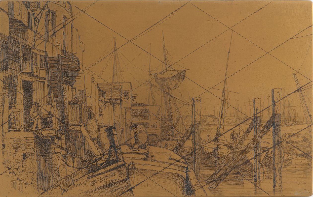 Ætseplade: Kalkhus af James Abbott McNeill Whistler