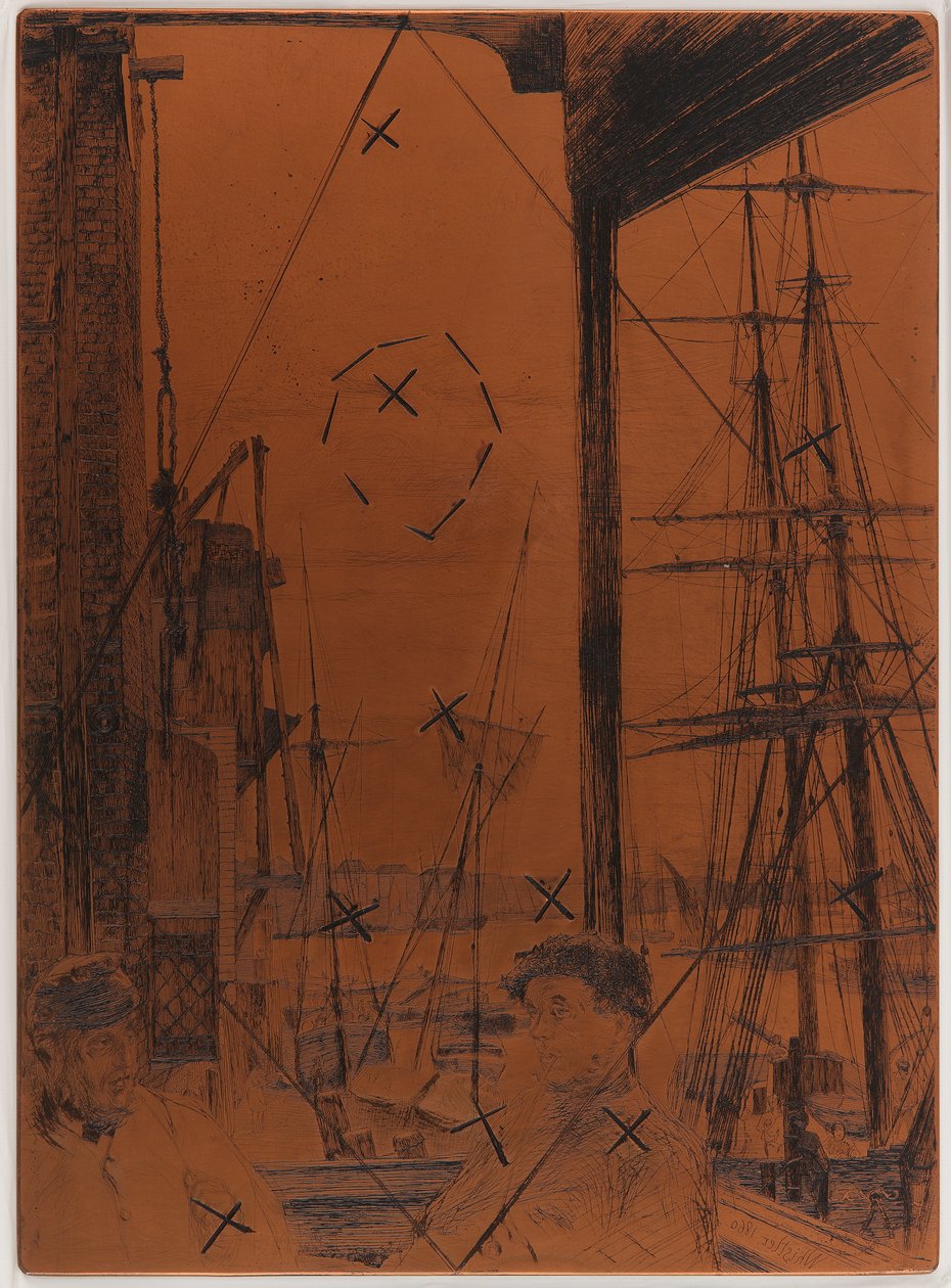 Ætseplade: Rotherhithe af James Abbott McNeill Whistler