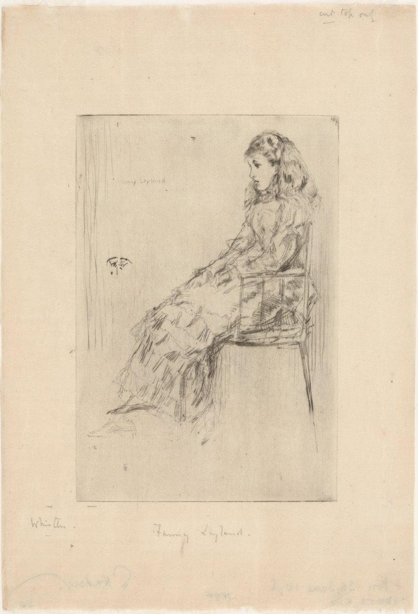 Fanny Leyland af James Abbott McNeill Whistler