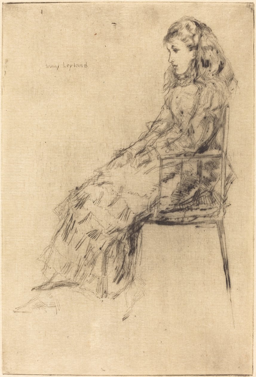 Fanny Leyland af James Abbott McNeill Whistler