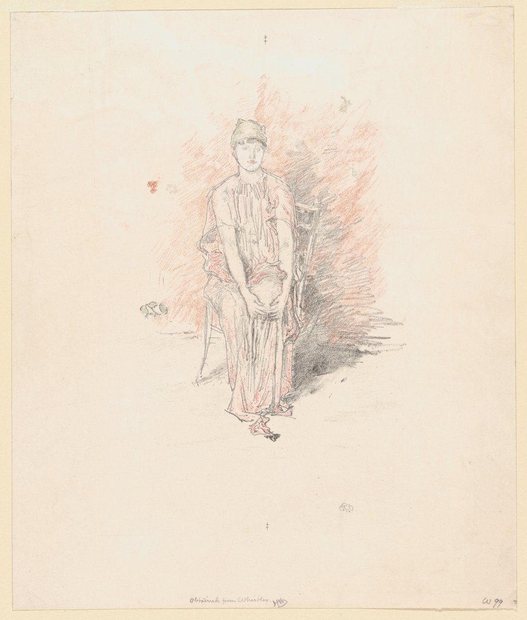 Figurstudie i farver af James Abbott McNeill Whistler