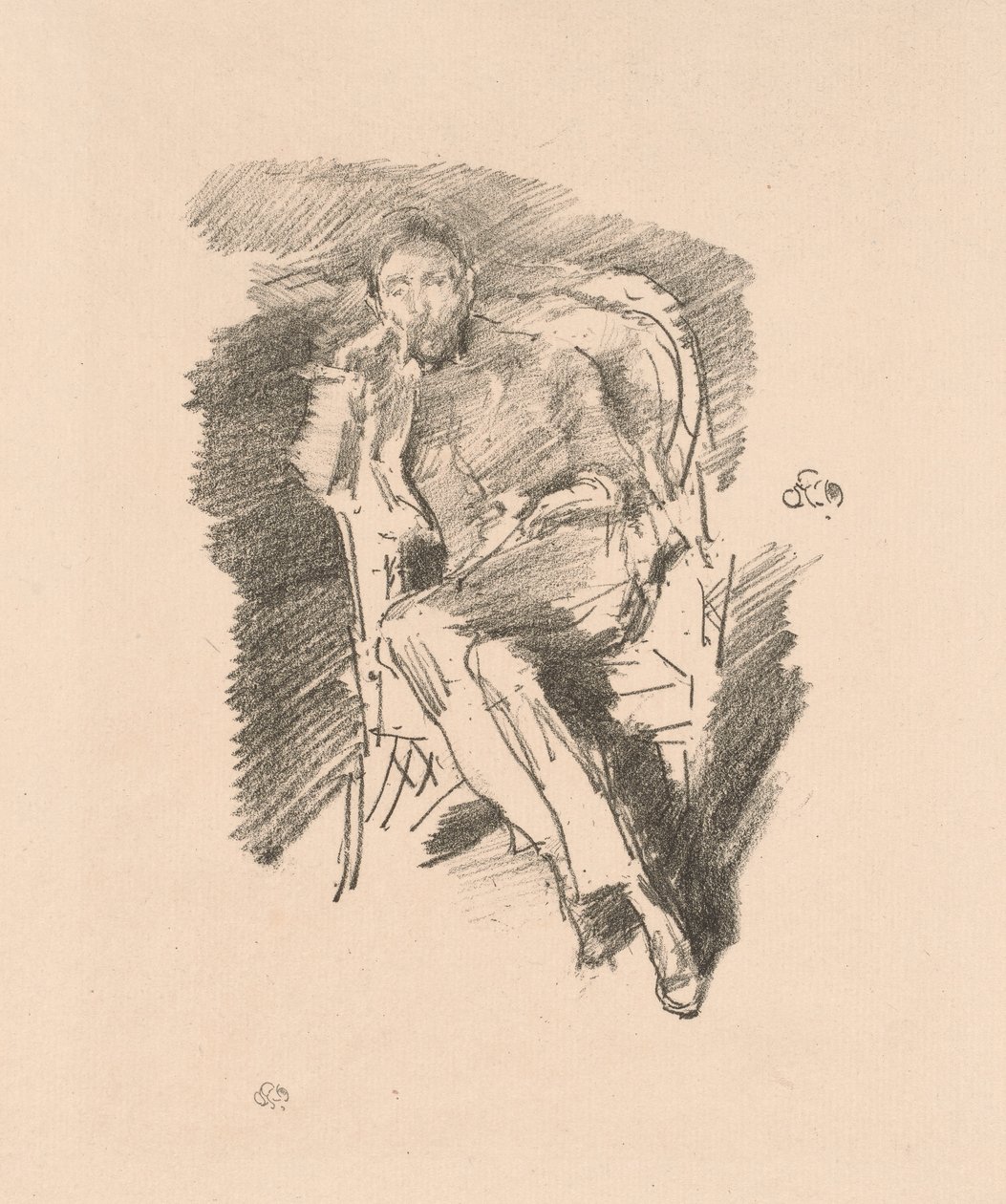 Firelight: Joseph Pennell, nr. 2 af James McNeill Whistler