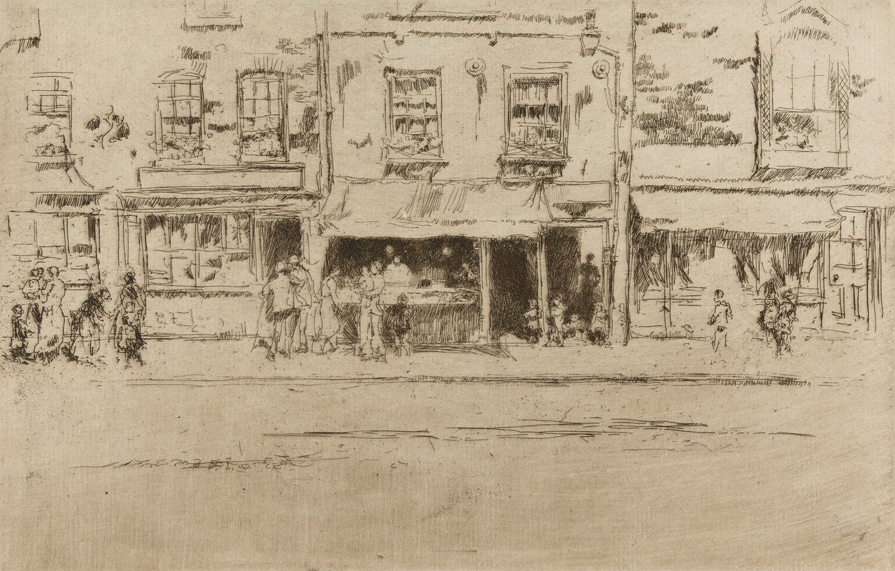Fiskebutik, Chelsea af James Abbott McNeill Whistler
