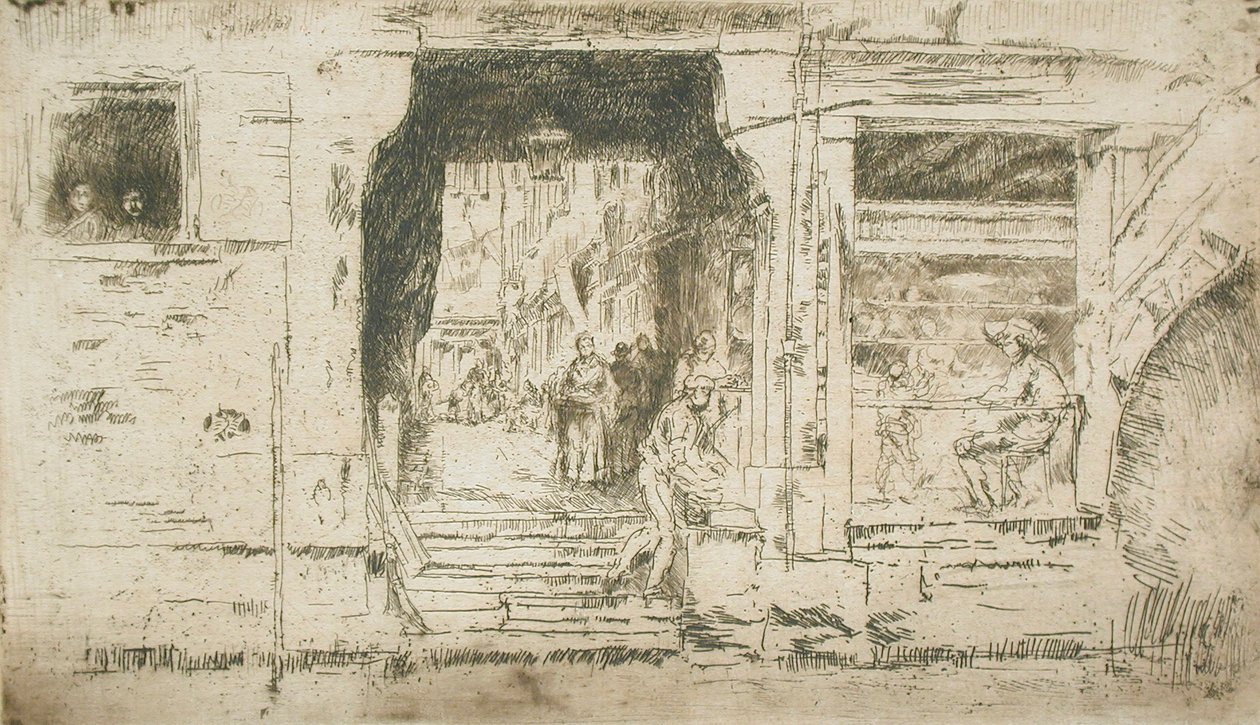 Fiskebutik, Venedig af James McNeill Whistler