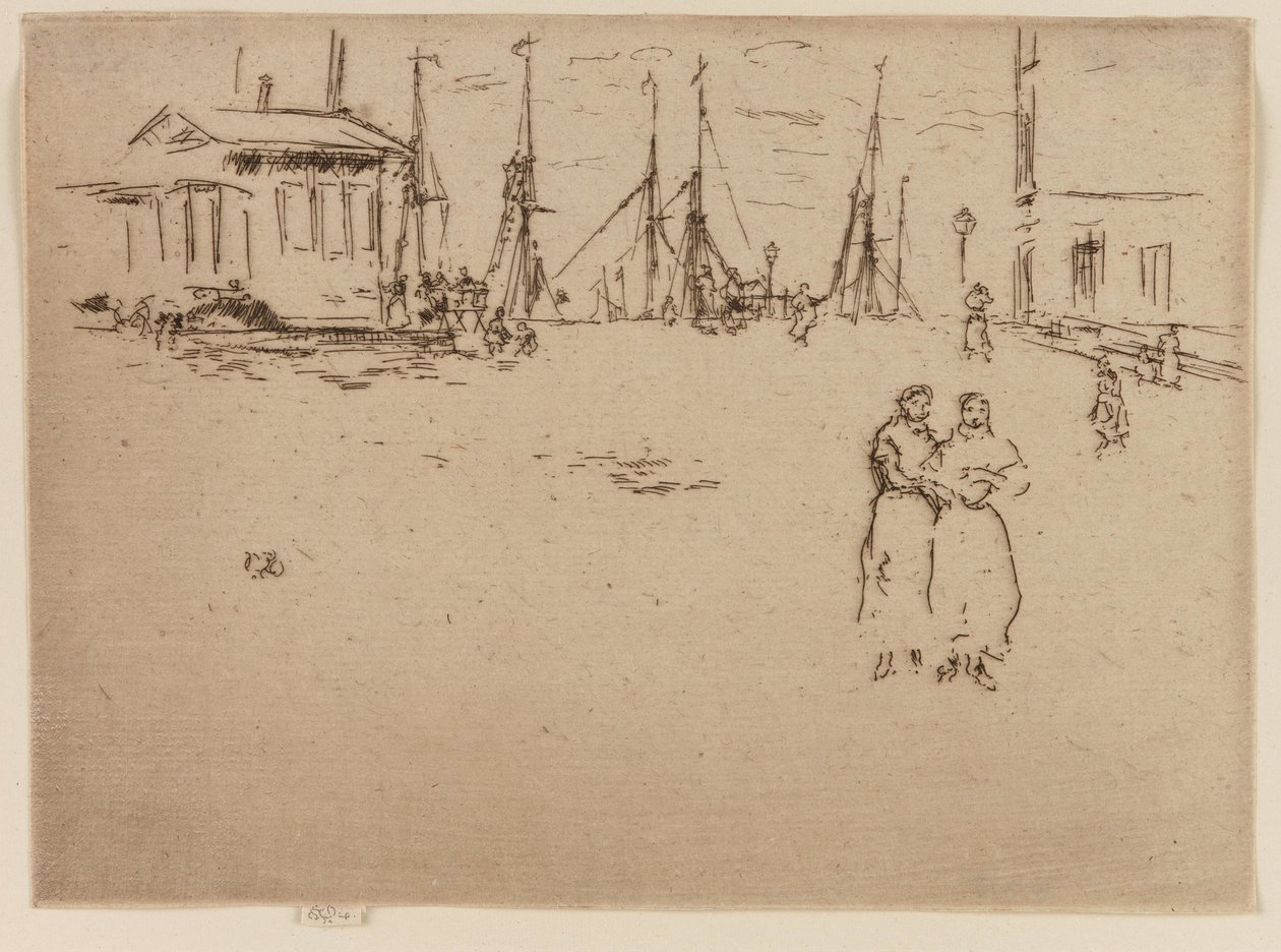 Fiskekaj, Oostende af James Abbott McNeill Whistler