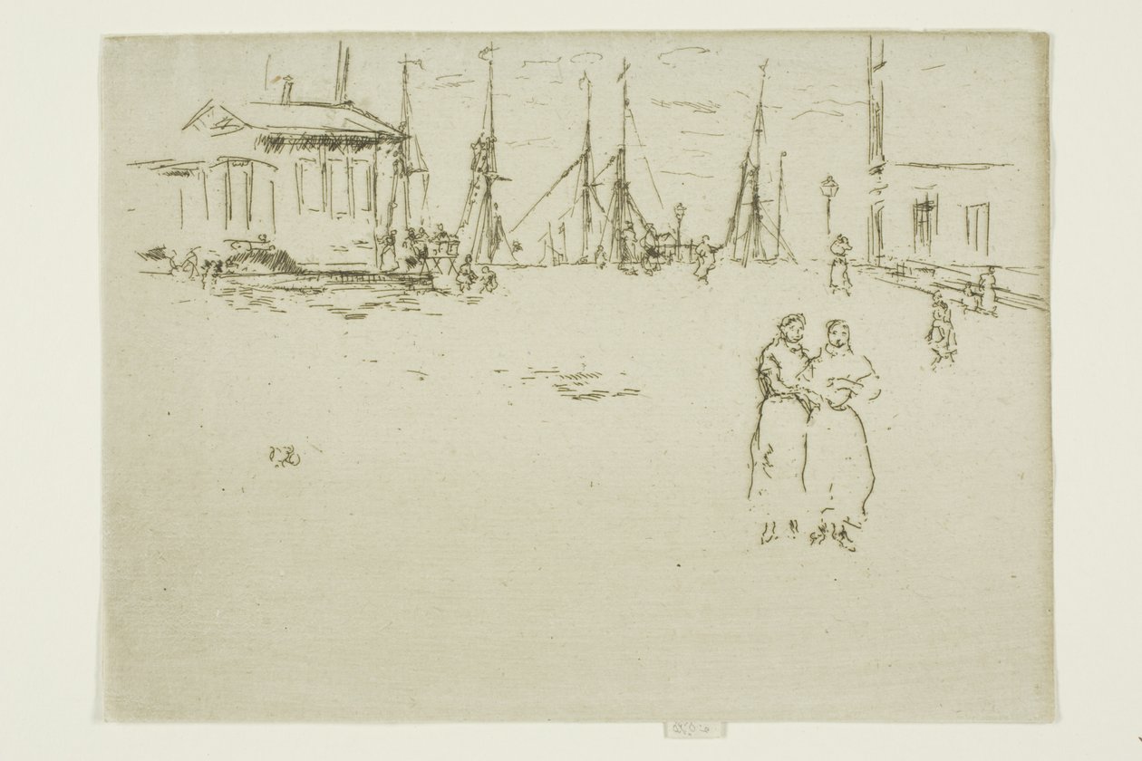 Fiskekaj, Oostende af James Abbott McNeill Whistler