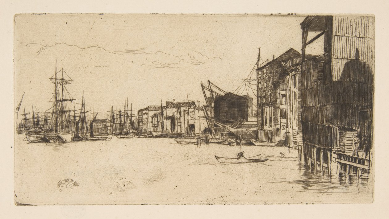 Frihandelskajen af James McNeill Whistler