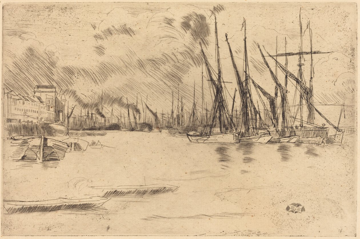 Fra Pickle-Herring-trappen af James McNeill Whistler