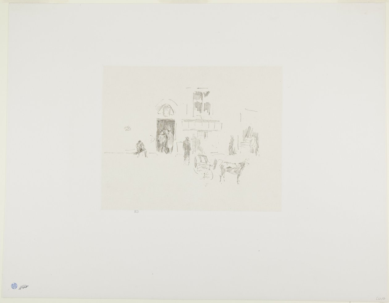Gaiety Stage Door af James Abbott McNeill Whistler