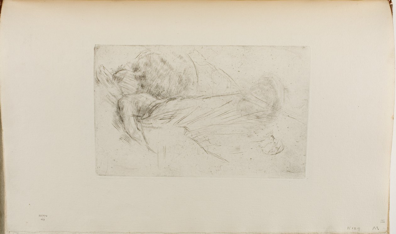 Liggende pige af James Abbott McNeill Whistler