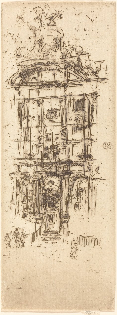 Gold-House, Bruxelles af James Abbott McNeill Whistler