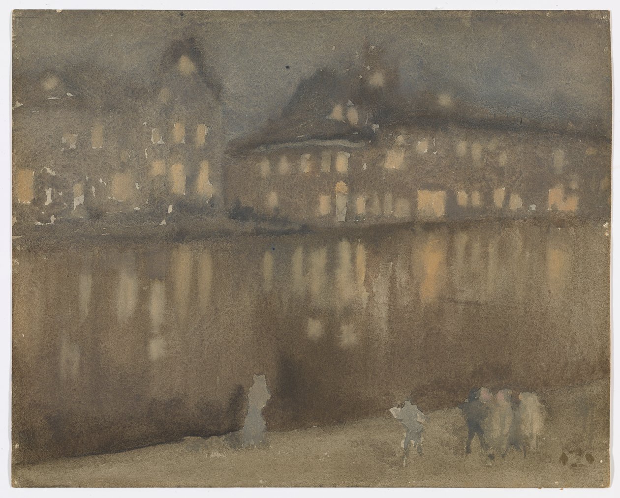 Canal Grande, Amsterdam; Nocturne af James Abbott McNeill Whistler
