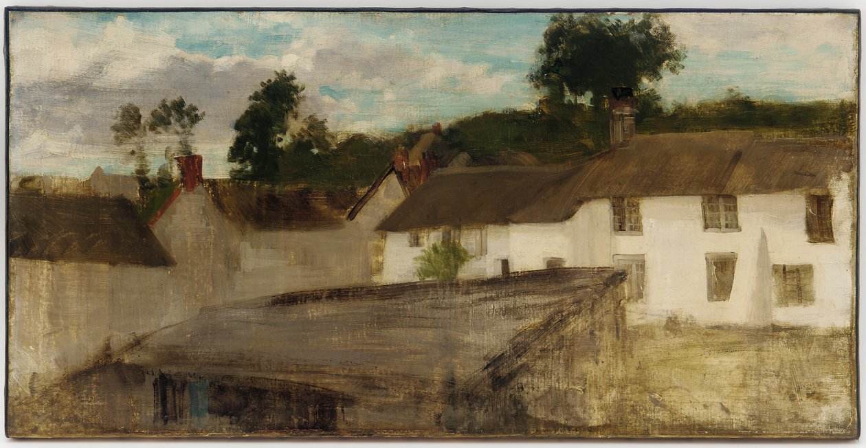 Grøn og sølv: Devonshire Cottages af James Abbott McNeill Whistler