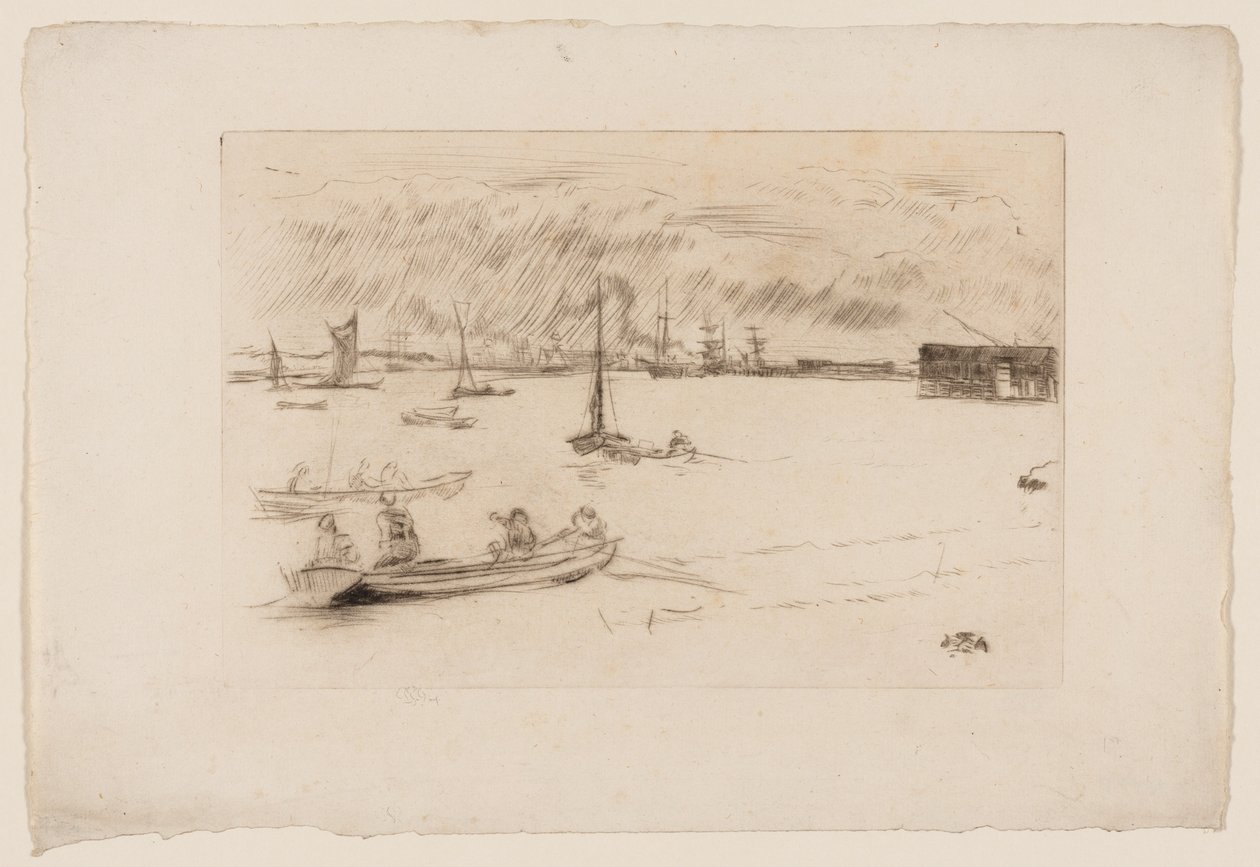 Greenhithe af James Abbott McNeill Whistler