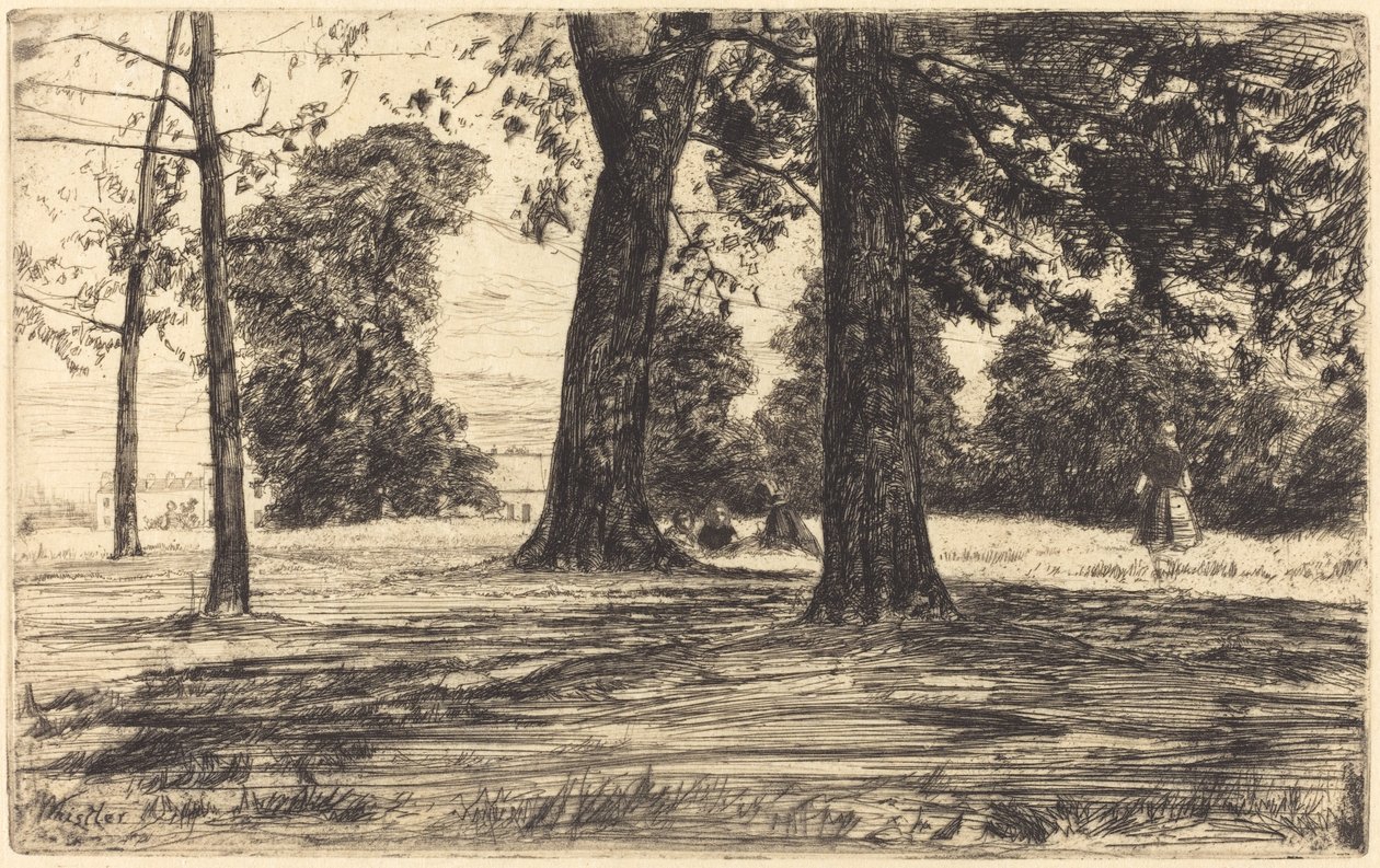 Greenwich Park af James Abbott McNeill Whistler