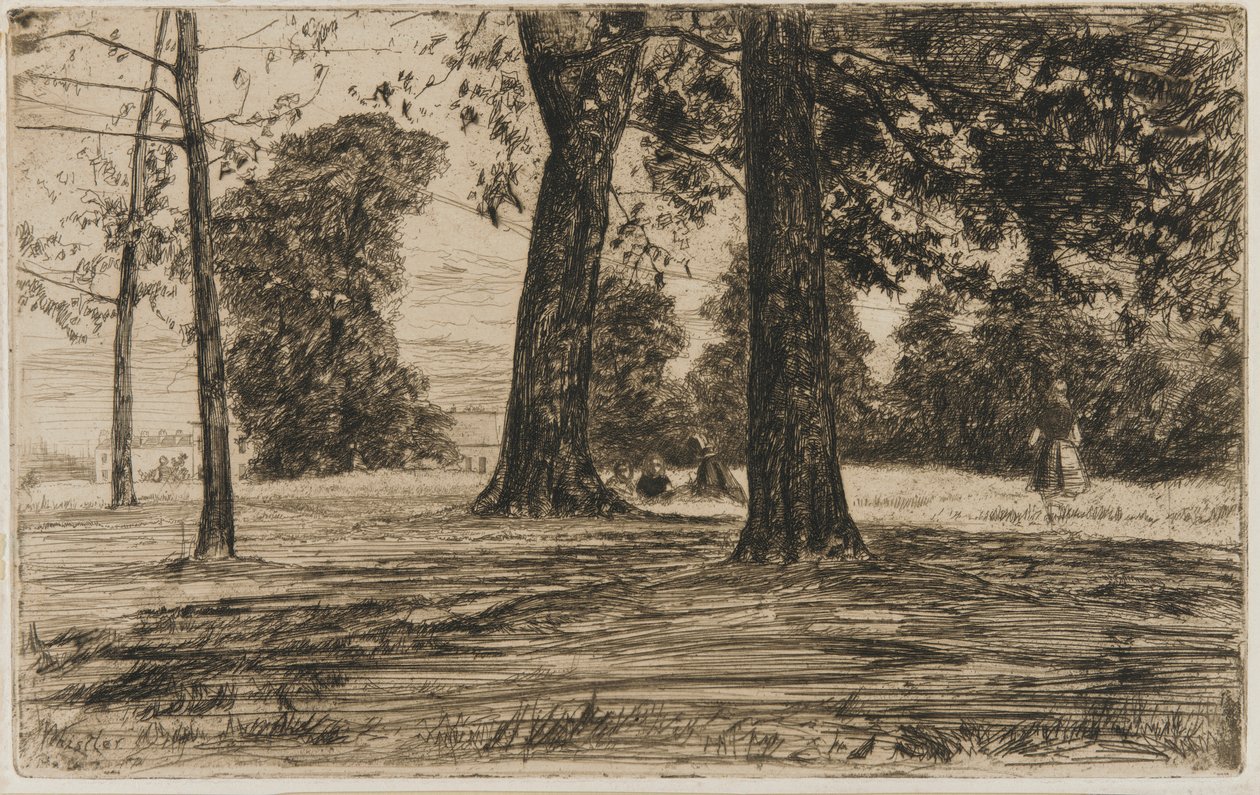 Greenwich Park af James Abbott McNeill Whistler