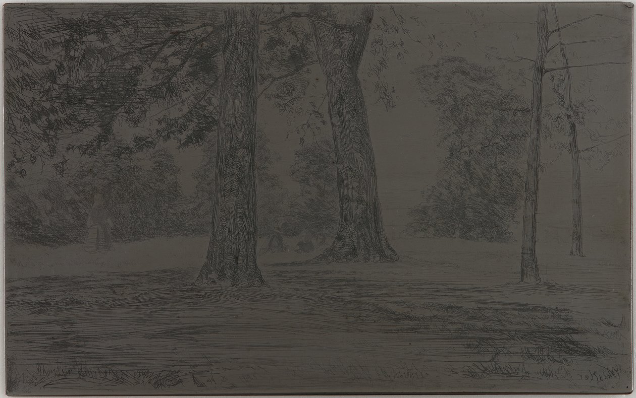 Greenwich Park af James Abbott McNeill Whistler