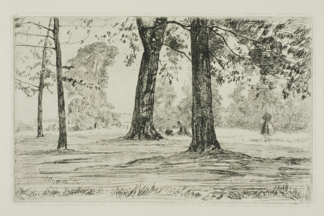 Greenwich Park af James Abbott McNeill Whistler