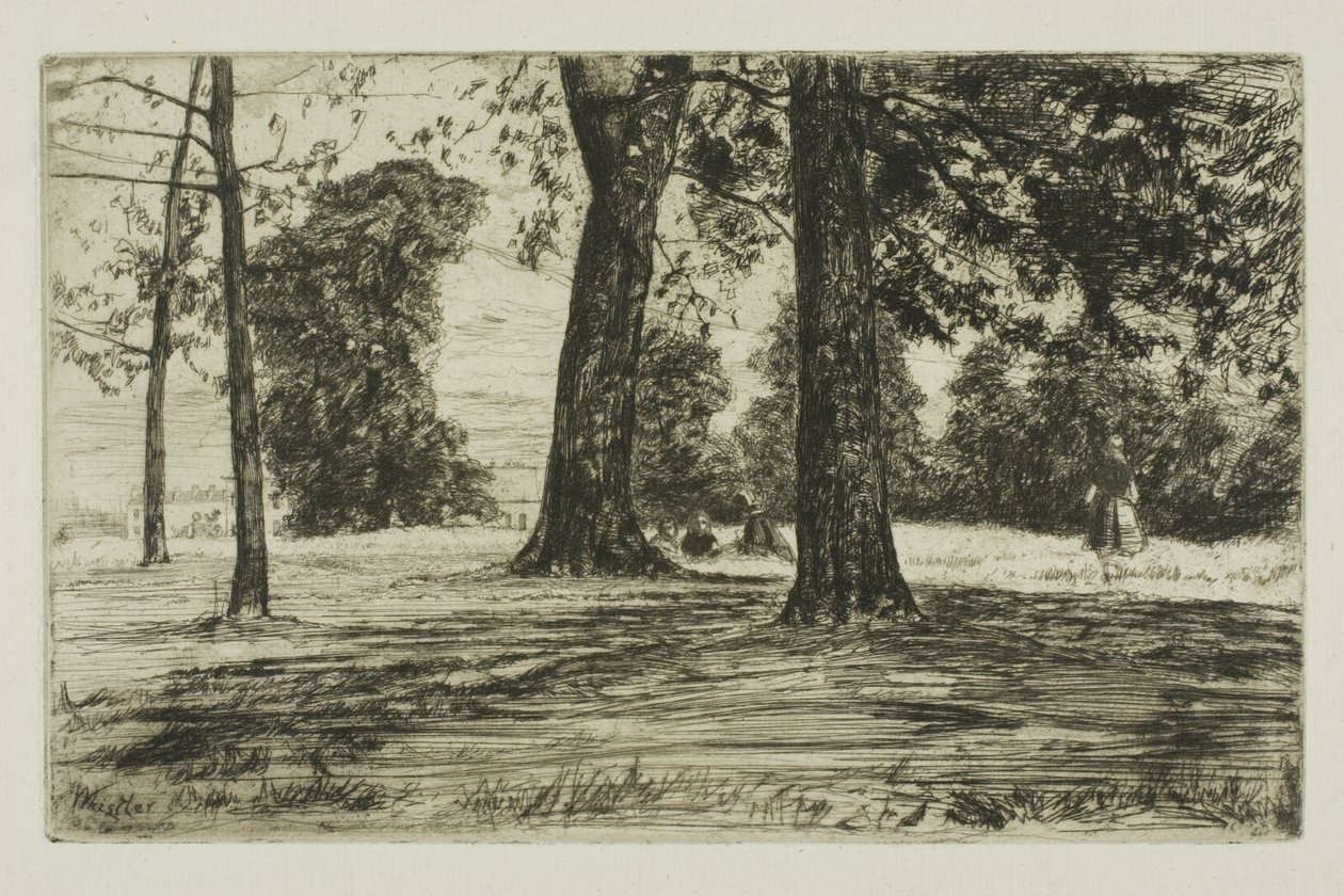Greenwich Park af James Abbott McNeill Whistler