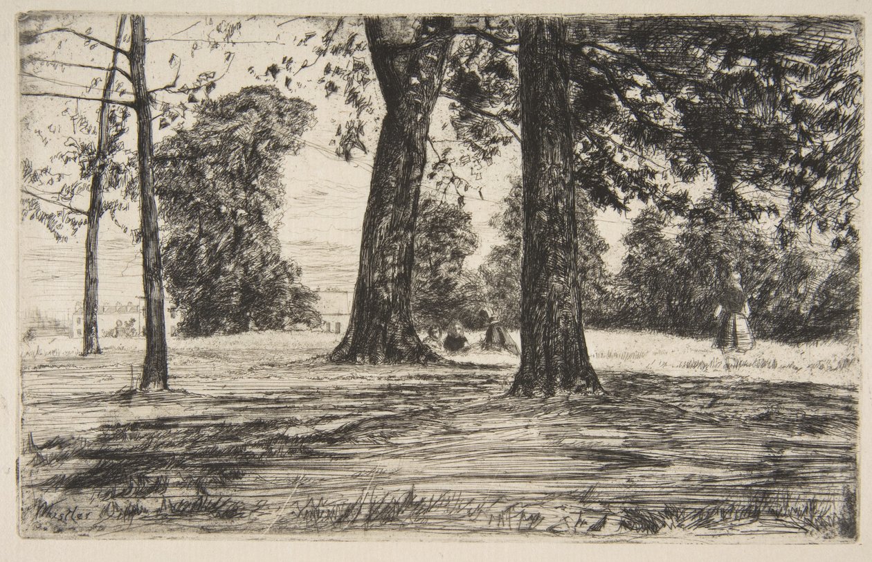 Greenwich Park af James McNeill Whistler