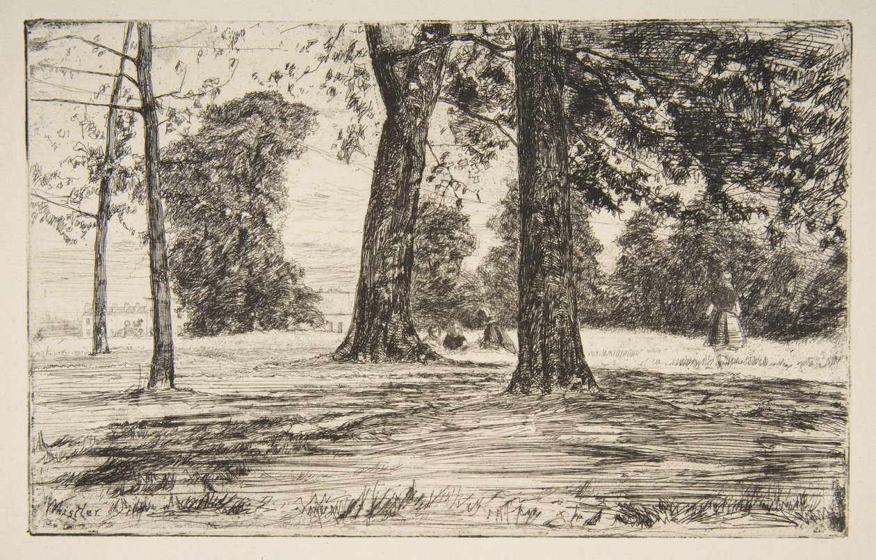 Greenwich Park af James McNeill Whistler